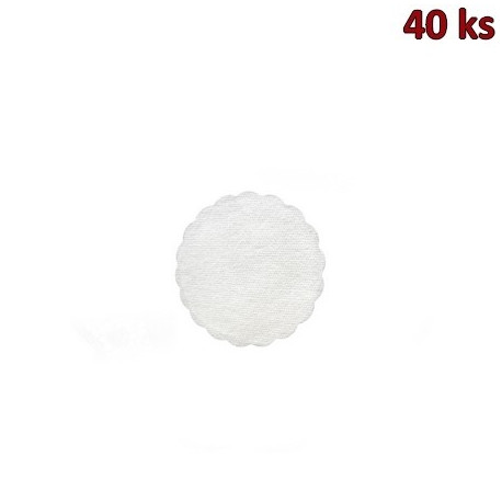 Rozetky PREMIUM Ø 9 cm bílé [40 ks]