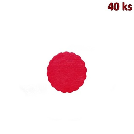 Rozetky PREMIUM Ø 9 cm červené [40 ks]